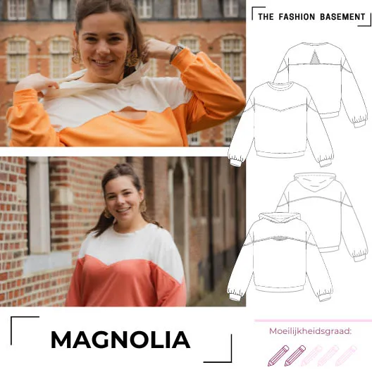 Modelpatroon trui 'Magnolia' van "The Fashion Basement"